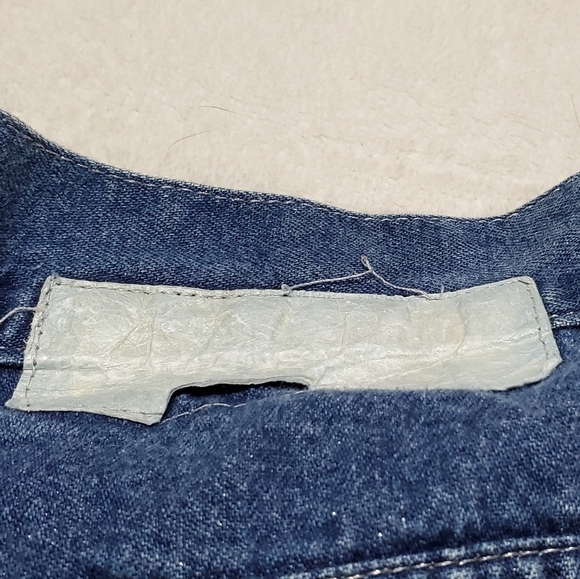 VINTAGE 90s Iceberg Italian Glitter Mod Wash Extra High Rise Loose Fit Jeans 38 - Picture 9 of 12